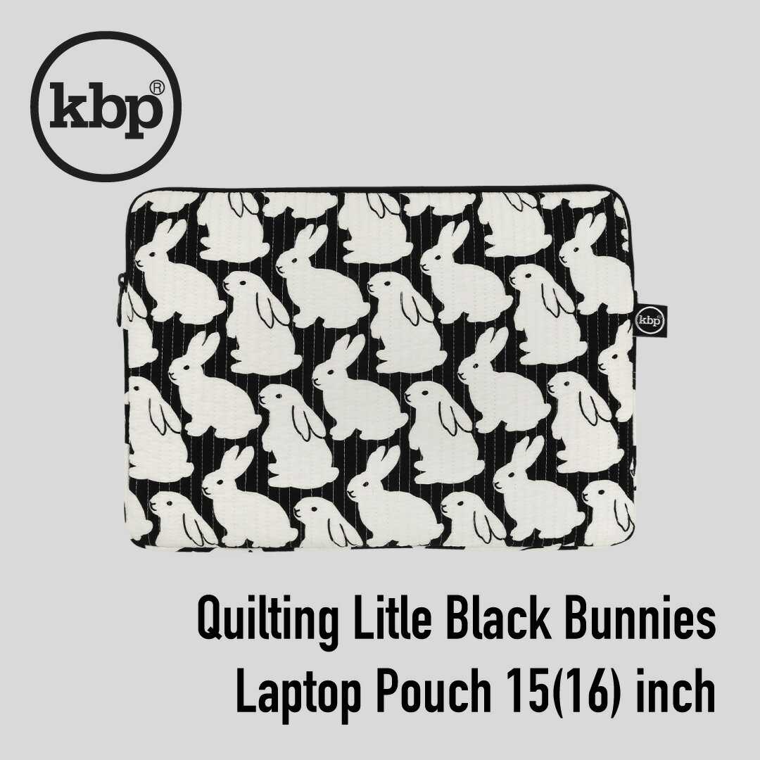 kitty bunny pony Quilting Little Black Bunnies Laptop pouch 15(16)インチ macbook pro 15インチ 16インチ 韓国 ブランド パソコンケース KBP ノートパソコン ケース パソコンバッグ PCケース PCバッグ 軽量 収納 雑貨 かわいい おしゃれ 日本 販売 送料無料