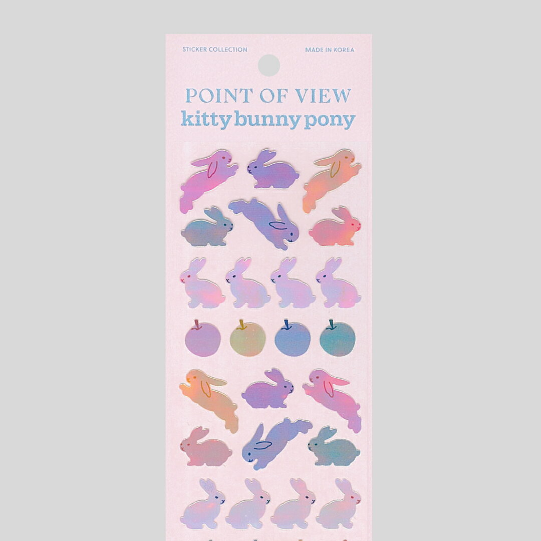 【NEW】【合計1,100円以上で送料無料】KBP X POV Aurora Apple Bunny Sticker ステ...