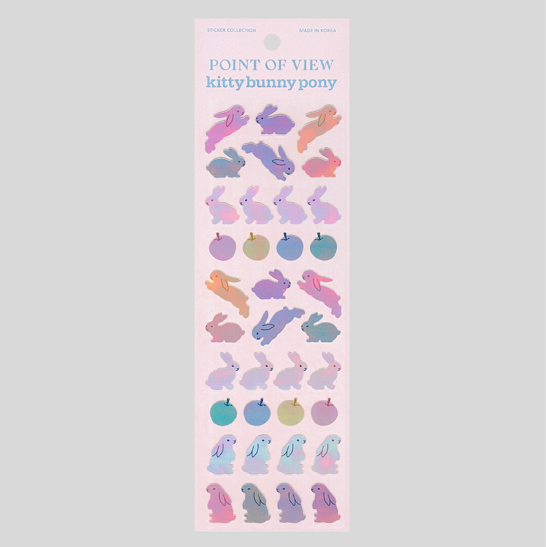 【NEW】【合計1,100円以上で送料無料】KBP X POV Aurora Apple Bunny Sticker ステ...
