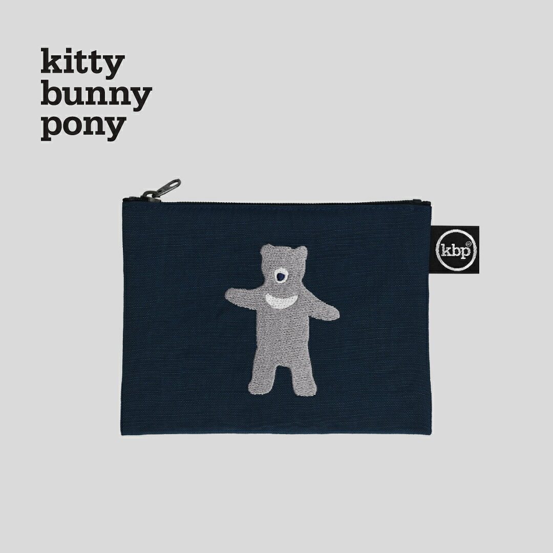 Rakuten - 【NEW】kitty bunny pony Baby Boy Bear Embroidery Pouch ポーチ コスメポーチ KBP かわいい レディース 韓国 韓国ブランド ファブリック 布 おしゃれ 小物入れ ミニポーチ キティバニーポニー 化粧 旅行 女子 誕生日プレゼント ギフト 日本 販売 送料無料