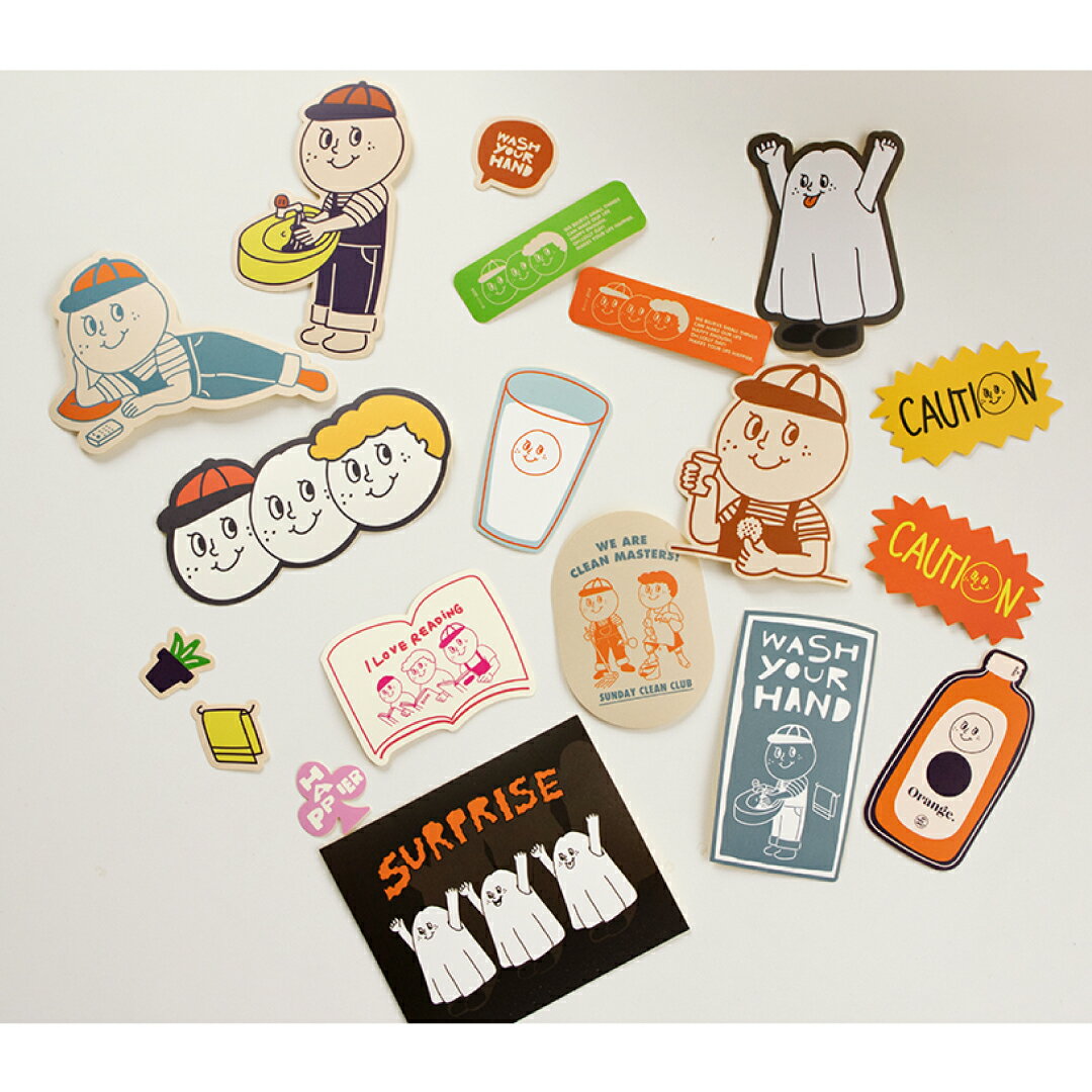 O,LD! Sticker Pack2 oh lolly day モンナニ ブサかわくん ステッカー キャラクター レディース シール 文房具 韓国 ブランド 雑貨 オーロリーデイ かわいい おしゃれ old オー ロリー デイ 日本 販売 送料無料