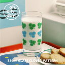 【SALE】O,LD! 330ml GLASS CLOVER PATTERN oh, lolly day! グラス 韓国 ブランド 330ml クローバー 雑貨 食器 インテリア 韓国デザイン かわいい おしゃれ イラスト oh lolly day 日本 販売 ギフト プレゼント
