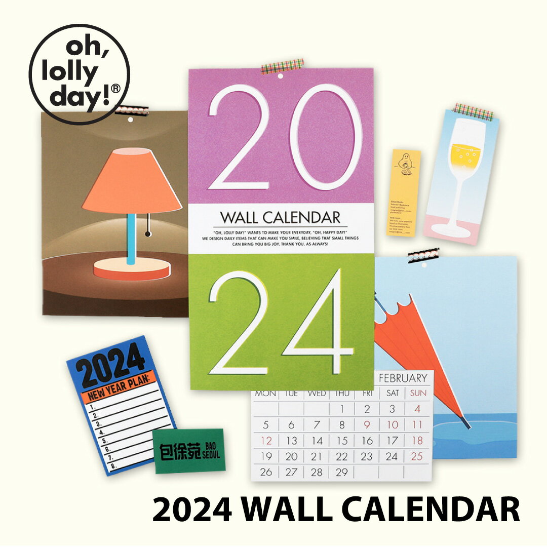 yNEWzO,LD! 2024 Wall Calendar oh lolly day Ǌ|J_[ J_[ ؍ uh LN^[ fB[X Vv ItBX G I[[fC 킢  old I[ [ fC { ̔ 