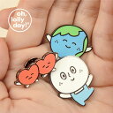 【NEW】【合計1,100円以上で送料無料】O,LD! MNNS BADGE SET_WORLD, QUE, HEARTS oh, lolly day! ピンバ...