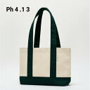 Ph4.13 Baguette Bag Green トートバッグ レディース 韓国 キャンバス ブランド A4 大きめ 布 シンプル 無地 かわいい おしゃれ エコバッグ サブバッグ 通勤 通学 日本 販売 ギフト プレゼント 