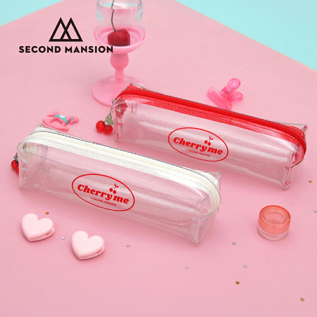 Second Mansion Cherry Me Twinkle Pencase ペンケース 筆箱 Pen Case ポーチ 文具 レディース 韓国 ブランド 雑貨 かわいい セカンドマンション 日本 販売 ギフト プレゼントのおすすめ キテミヨ Kitemiyo