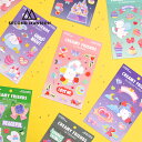 【SALE】【合計1,100円以上で送料無料】SECOND MANSION CREAMY FRIENDS STICKER ステッカー シール 文具 レディース ...