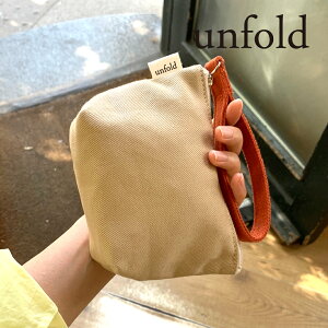 unfold Strap Pouch ver.2 Small アンフォールド ポーチ スモール S レディース 韓国 韓国ブランド ファブリック コットン コスメ 通勤 通学 おしゃれ 日本 販売 Unfold ギフト プレゼント