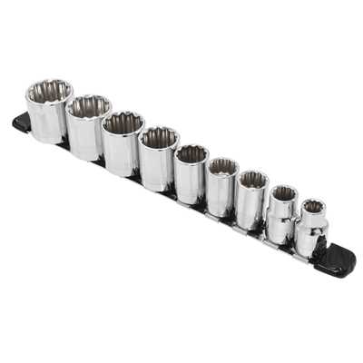 AP 3/8DR ソケットセット ミリ 12角 (9個組) ｜ 12PT 12角 DIY ボルトナット 整備 修理 メンテナンス