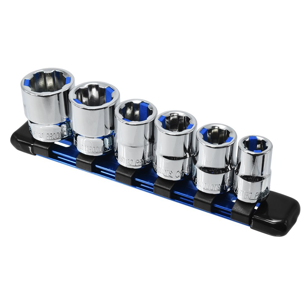 AP 3/8DR マジックソケットセット （6個組） ｜ ソケット クッション 3/8DR 整備 締め DIY 手動工具 スタンダード ショート セット