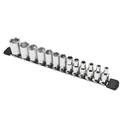 AP 1/4DR ソケットセット ミリ (13個組) | ボックス コマ スタンダード DIY 整備