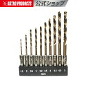 【11/6までセール中】アストロプロダクツ 1/4HEX ドリルセット (10本組) DB171 | 電動 電動ドリル 穴あけ