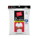 Hanes HM1EW201S クルーネックTシャツ2P(ホワイト) L | ティーシャツ コットン インナー