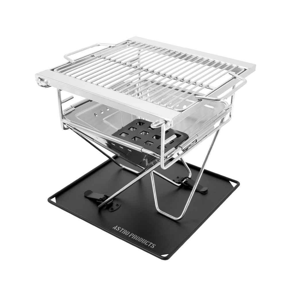 AP 焚き火台&グリルセット M OG996 | 焚火 キャンプ たき火 キャンプファイヤー キャンプファイアー BBQ ソロキャン グランピング アウトドア 釣り ステンレス 軽量【アストロプロダクツ】通販格安セール情報 楽天 通販