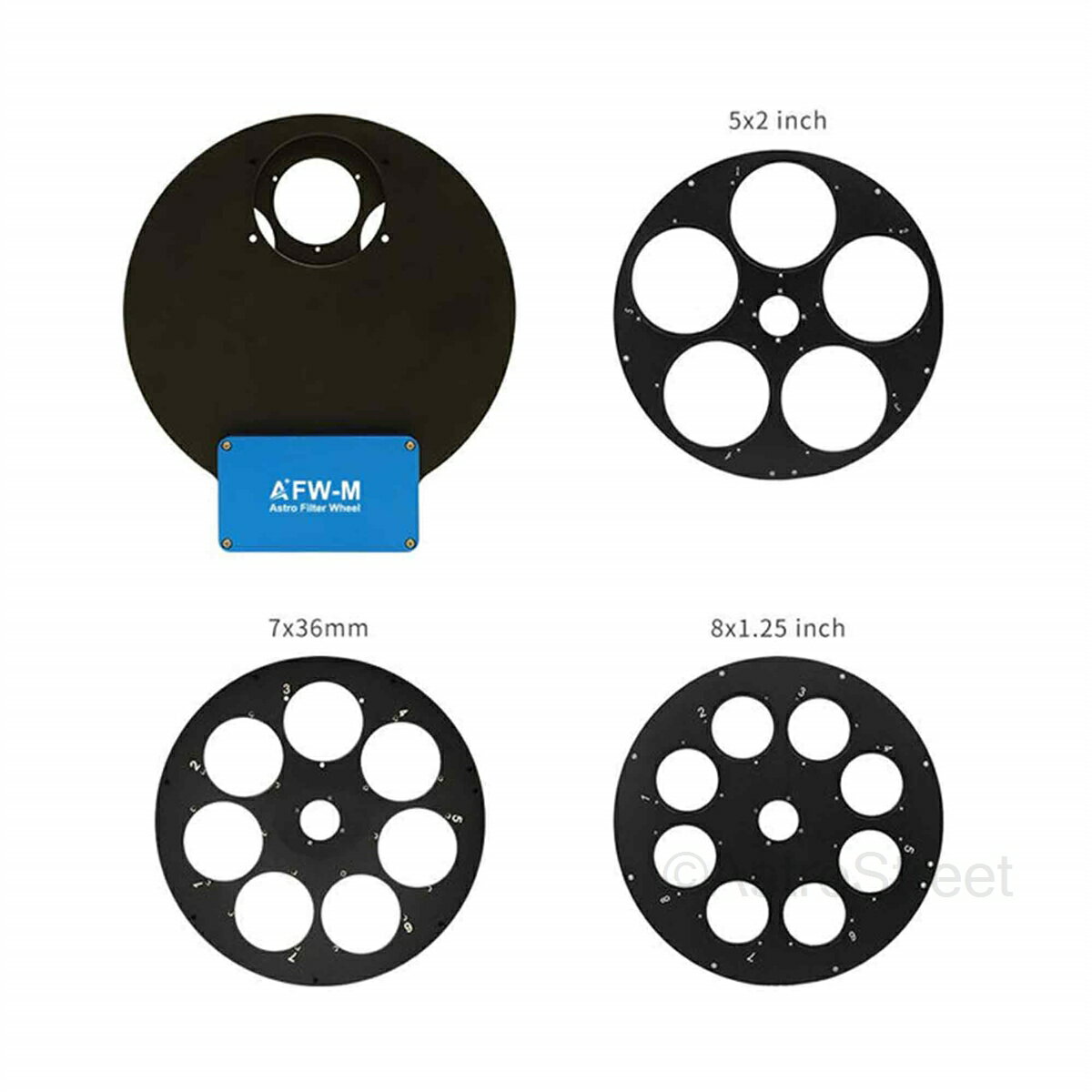 ToupTek AFW-M　電動フィルターホイール 8 x 1.25