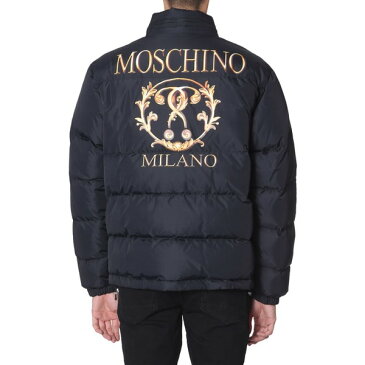 モスキーノ メンズ ジャケット＆ブルゾン アウター Moschino Short Down Jacket NERO