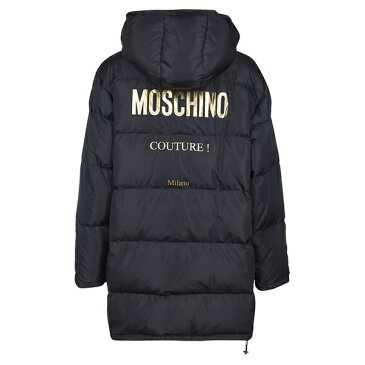 モスキーノ メンズ ジャケット＆ブルゾン アウター Moschino Couture! Quilted Mid-length Hooded Coat -