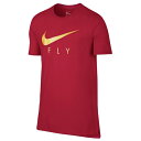ナイキ メンズ Tシャツ トップス Men's Nike Fly Droptail T-Shirt University Red/Gold