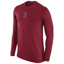 ナイキ メンズ パーカー&スウェット アウター Men's Nike MLB Logo Pullover Fleece Red