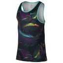 ナイキ メンズ カットソー トップス Men's Nike Shoes Of Paradise Tank Black/Washed Teal/Dynamic Berry/Hyper Jade