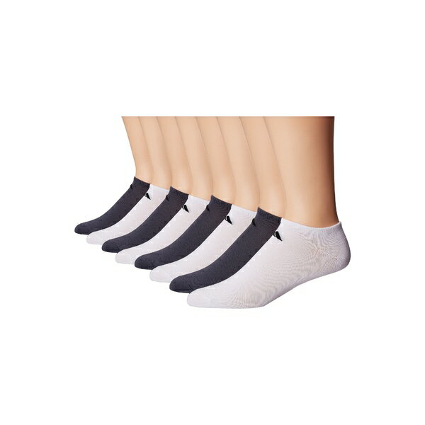 アディダス メンズ 靴下 アンダーウェア Superlite 6-Pack No Show Socks White/Black Onix/Black
