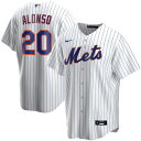 ナイキ メンズ ユニフォーム トップス Pete Alonso New York Mets Nike Home Replica Player Name Jersey White
