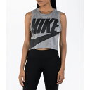 ナイキ レディース カットソー トップス Women's Nike Sportswear Essential Crop Tank Carbon Heather/Anthracite