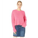 ウミーユアムーム レディース ニット&セーター アウター Cropped Varsity Sweater Dazzling Pink Knubby Knit