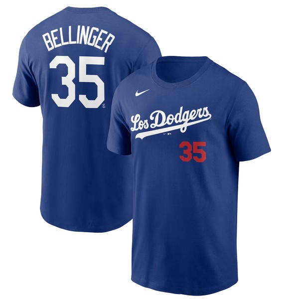 ナイキ メンズ Tシャツ トップス Cody Bellinger Los Angeles Dodgers Nike City Connect Name & Number TShirt Royal