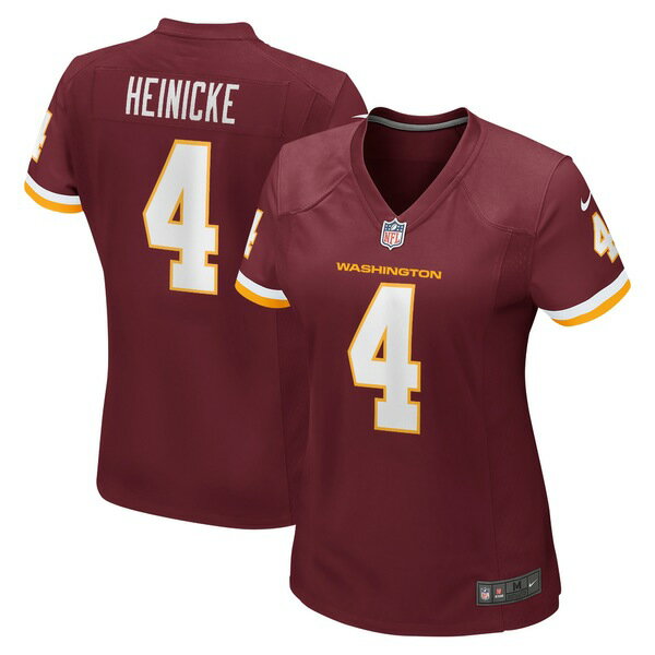 ナイキ レディース ユニフォーム トップス Taylor Heinicke Washington Football Team Nike Women's Game Jersey Burgundy