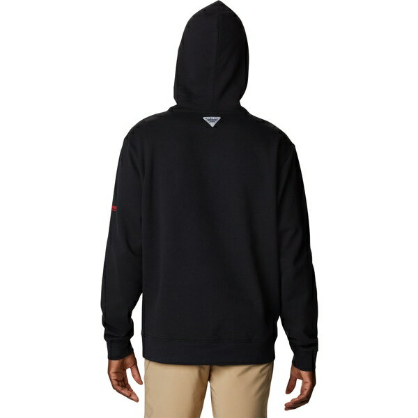 コロンビア メンズ パーカー・スウェットシャツ アウター Columbia Men's PFG Fish Flag Hoodie Black/Georgia Fish