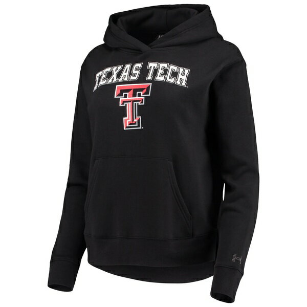 アンダーアーマー レディース パーカー・スウェットシャツ アウター Texas Tech Red Raiders Under Armour Women's All Day Team Fleece Pullover Hoodie Black 3
