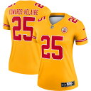 ナイキ レディース ユニフォーム トップス Clyde EdwardsHelaire Kansas City Chiefs Nike Women's Inverted Legend Jersey Gold