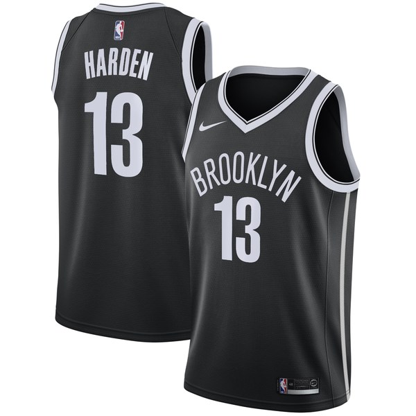 ナイキ メンズ ユニフォーム トップス James Harden Brooklyn Nets Nike 2020/21 Swingman Jersey Black Icon Edition