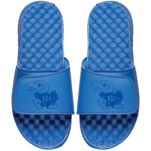ACXCh Y T_ V[Y Kansas Jayhawks ISlide Primary Logo Tonal Slide Sandals Royal