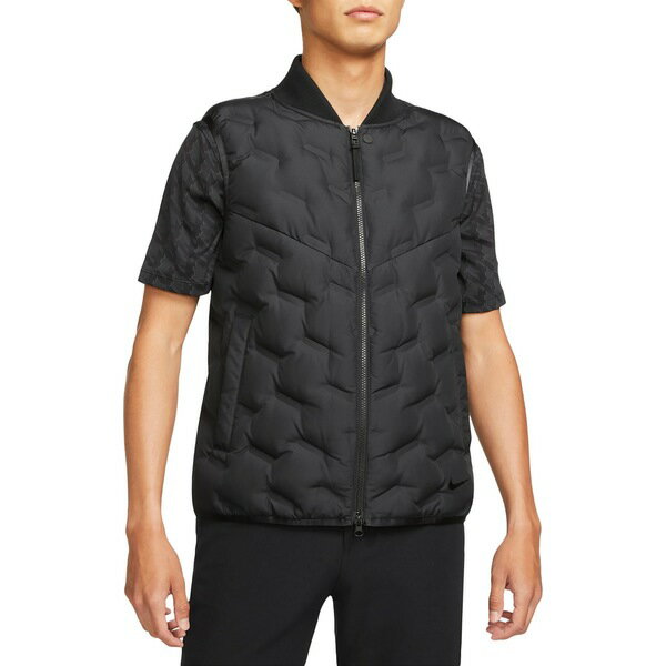 ナイキ メンズ ジャケット＆ブルゾン アウター Nike Men's Therma-Fit ADV Aeroloft Full-Zip Golf Vest Black/Black