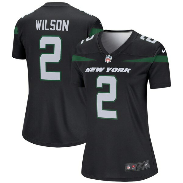 ナイキ レディース ユニフォーム トップス Zach Wilson New York Jets Nike Women's Legend Jersey Black