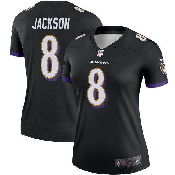 ナイキ レディース ユニフォーム トップス Lamar Jackson Baltimore Ravens Nike Women's Legend Team Jersey Black