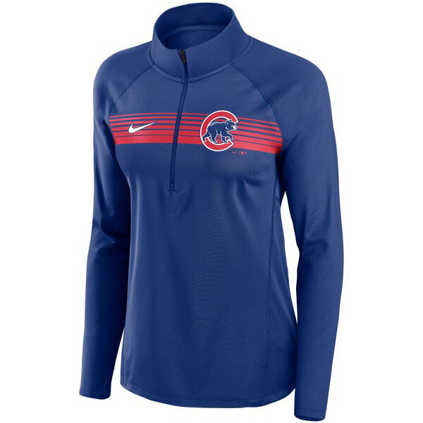 ナイキ レディース ジャケット＆ブルゾン アウター Chicago Cubs Nike Women's SeamToSeam Element HalfZip Performance Pullover Jacket Royal