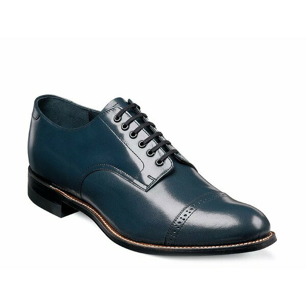 ステイシーアダムス メンズ ドレスシューズ シューズ Madison Cap Toe Oxford Navy
