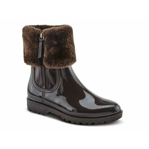 スプリングステップ レディース ブーツ シューズ Wellies Rain Boot Dark Brown
