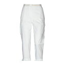 【送料無料】 ナインティーン セブンティ レディース カジュアルパンツ ボトムス Cropped Pants White