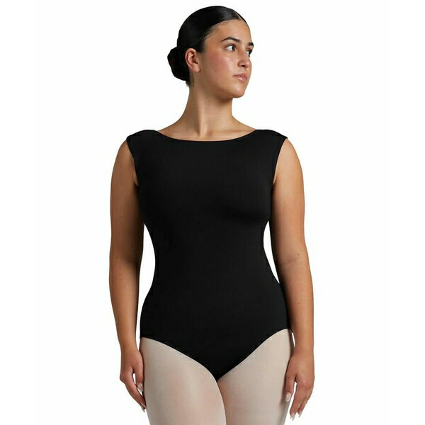カペジオ レディース カットソー トップス Women's Soft Elegance Boatneck Leotard Black
