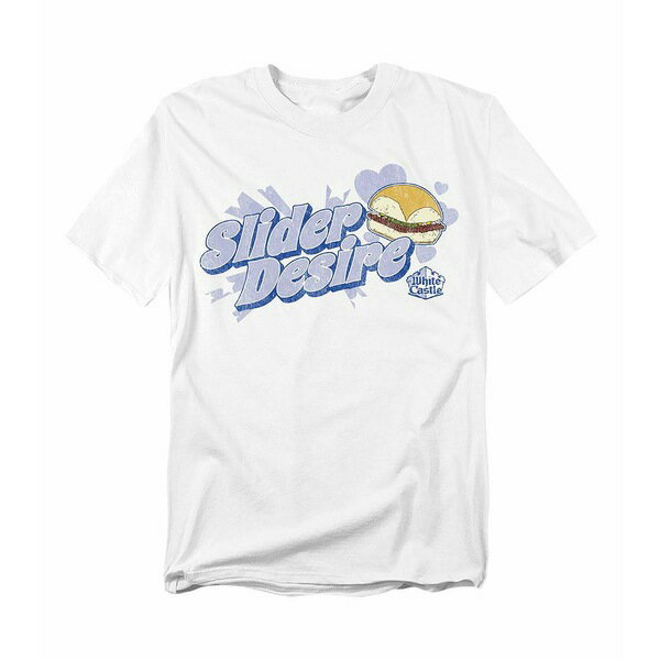 ロゴビジョン メンズ Tシャツ トップス Men's White Castle Slider Desire T-Shirt White