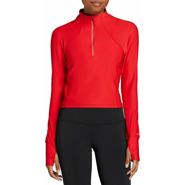 DSG fB[X Vc gbvX DSG Women's Run Meet and Greet 1/2 Zip Top Red Spark