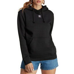 アディダス レディース パーカー・スウェットシャツ アウター adidas Women's Adicolor Essentials Fleece Hoodie Black