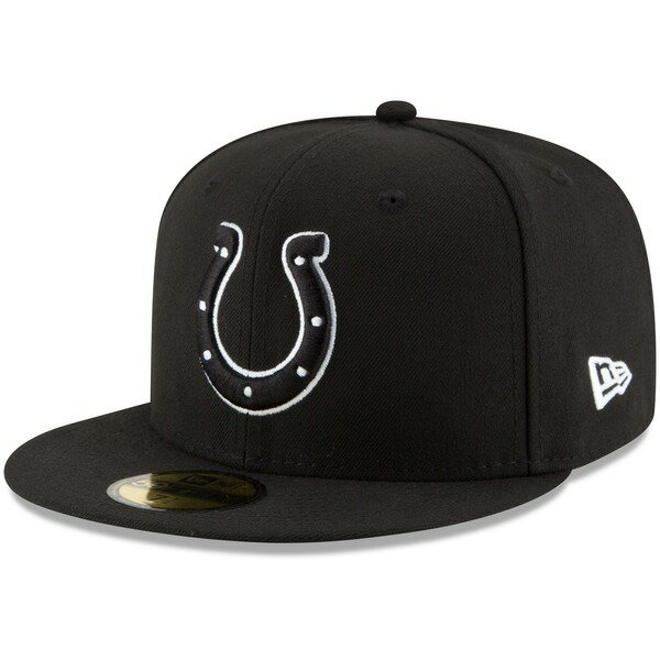 ニューエラ メンズ 帽子 アクセサリー Indianapolis Colts New Era BDub 59FIFTY Fitted Hat Black