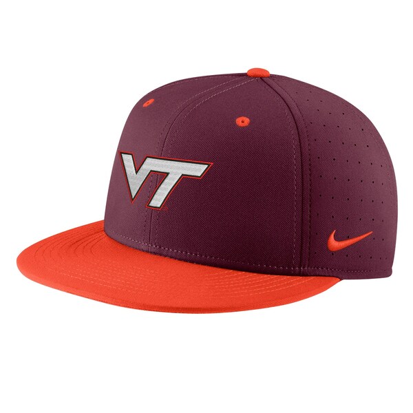 楽天astyナイキ メンズ 帽子 アクセサリー Virginia Tech Hokies Nike Aero True Baseball Performance Fitted Hat Maroon