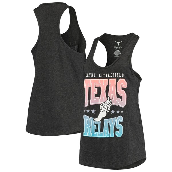 トューエイトナインシーアパレル レディース Tシャツ トップス Texas Longhorns Women 039 s Relays Showtime Racerback Tank Top Black