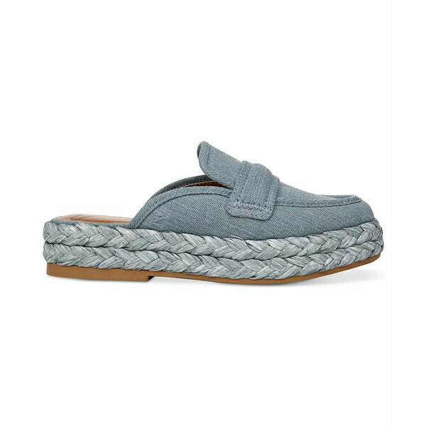 ゾディアック レディース サンダル シューズ Women's Gizelle Platform Espadrille Mule Flats Blue Denim